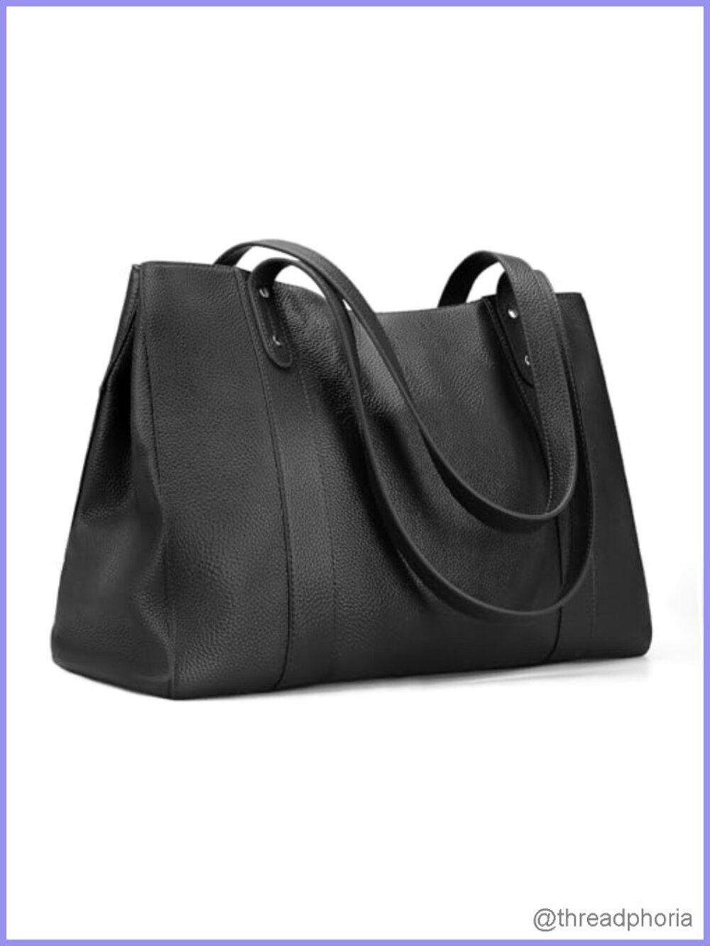 Genuine Leather Tote Bag with 15in Padded Laptop Compartment